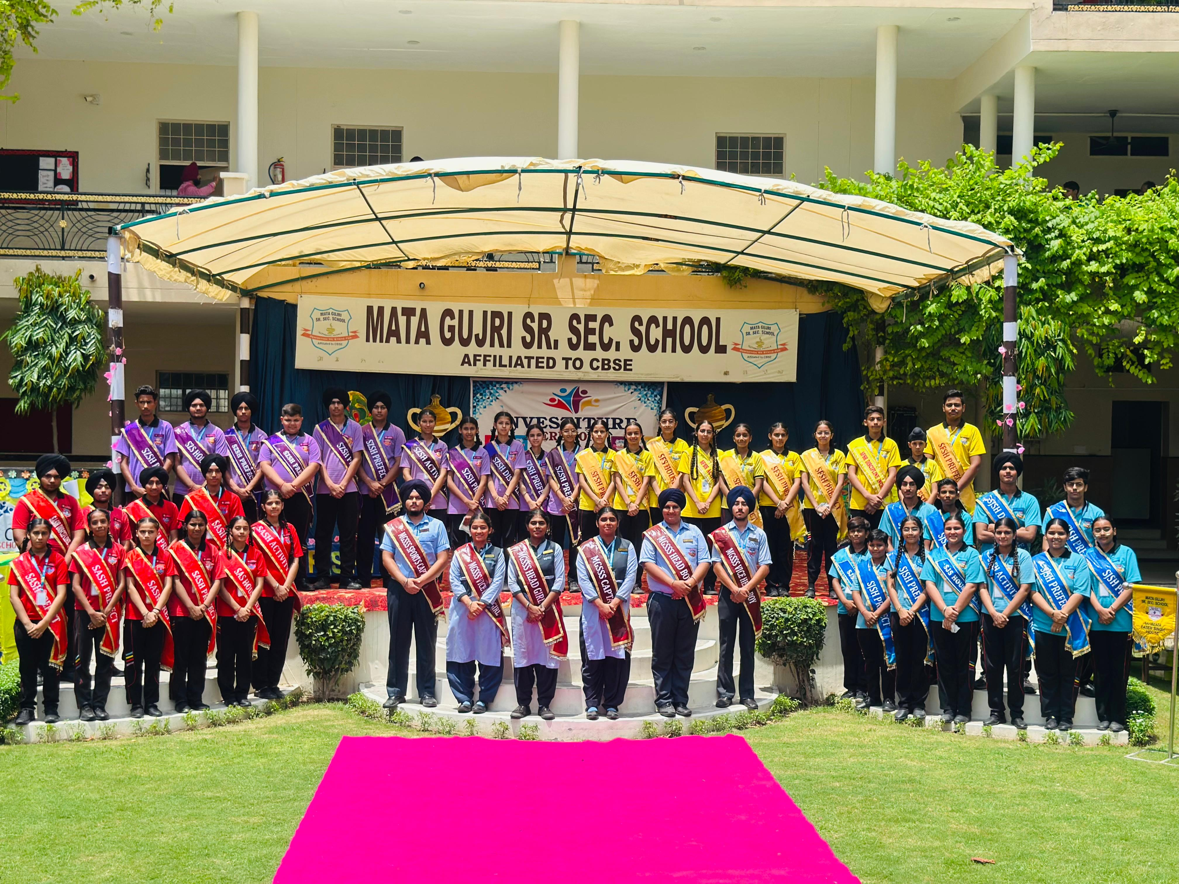Empowering voices, shaping futures – Student Council 2025 of Mata Gujri Senior Secondary School. United in purpose, driven by leadership.